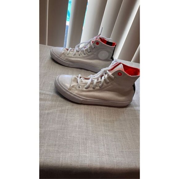 Converse Chuck Taylor II Shoes Youth Counter Climate Lunarlon Orange White Sz 3 - Picture 7 of 11